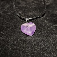 ciondolo cuore di ametista