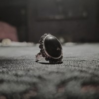 Anello con Tormalina nera