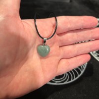 Ciondolo cuore avventurina verde