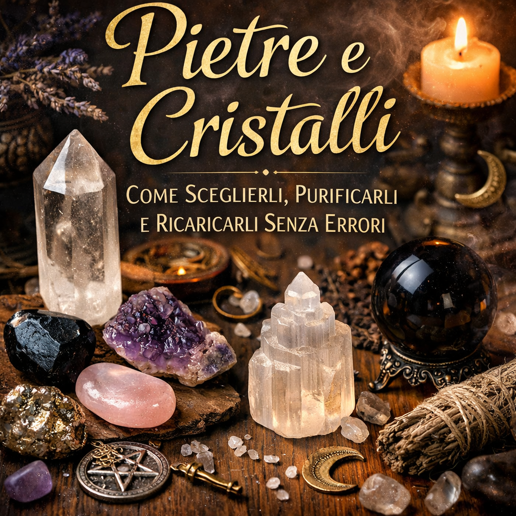 Pietre e Cristalli: Come Sceglierli, Purificarli e Ricaricarli Senza Errori